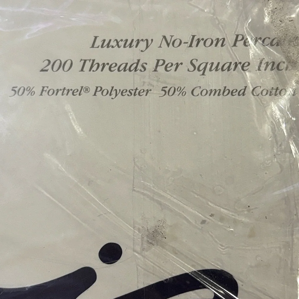 Vtg Di Lewis Revman Full Fitted Sheet Red Orange Striped 200TC Percale 1996 new